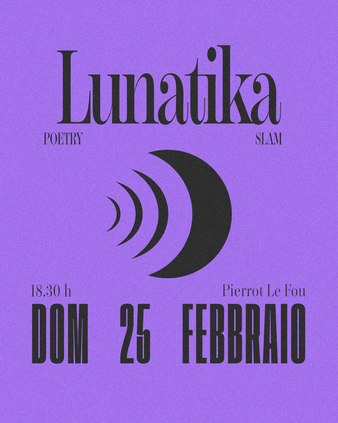 locandina evento Poetry Slam del 25 febbraio 2024